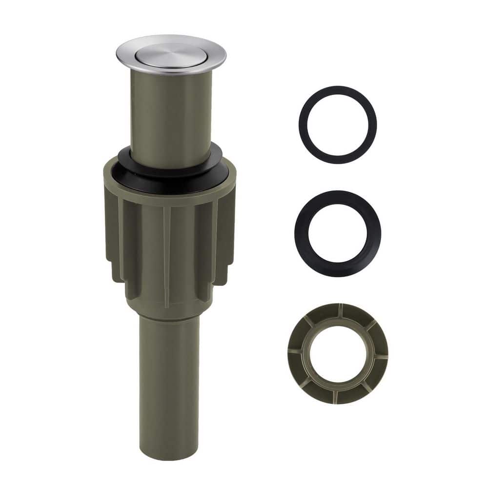 2.2 in. Bathroom and Vessel Sink Pop-Up Drain Stopper Without Overflow in Brushed Nickel price history on PriceWatchPro