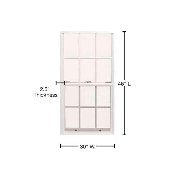 Air Master Windows and Doors 30 in. x 46 in. Single Hung Light Duty  Aluminum Window - White 10110 - The Home Depot