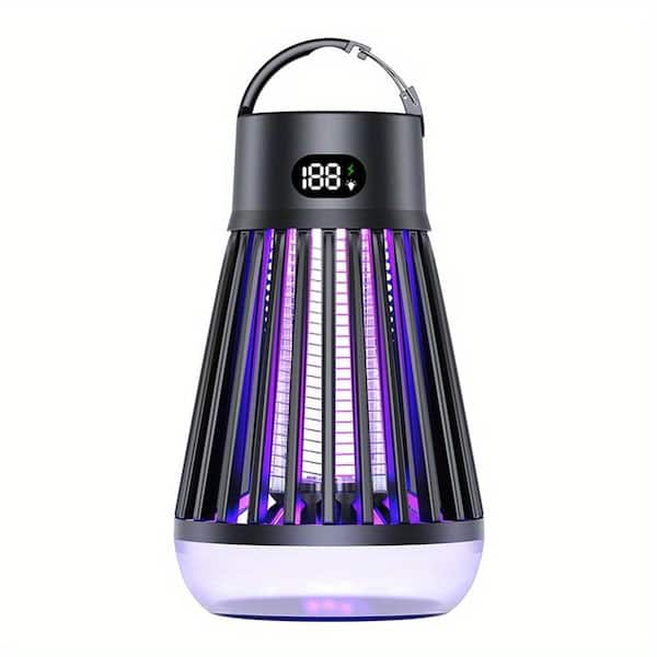 Electric UV Mosquito Killer Lamp Insect Killer Light Pest Fly Trap Catcher Harmless Odorless Noiseless Bug Zapper-Black