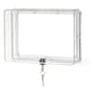 Gedreew Large Thermostat Lock Box With Combination Lock – Clear PC Cover Guard For Wall Thermostats Up To 5.75”H X 8.25”W, Tamper-Proof