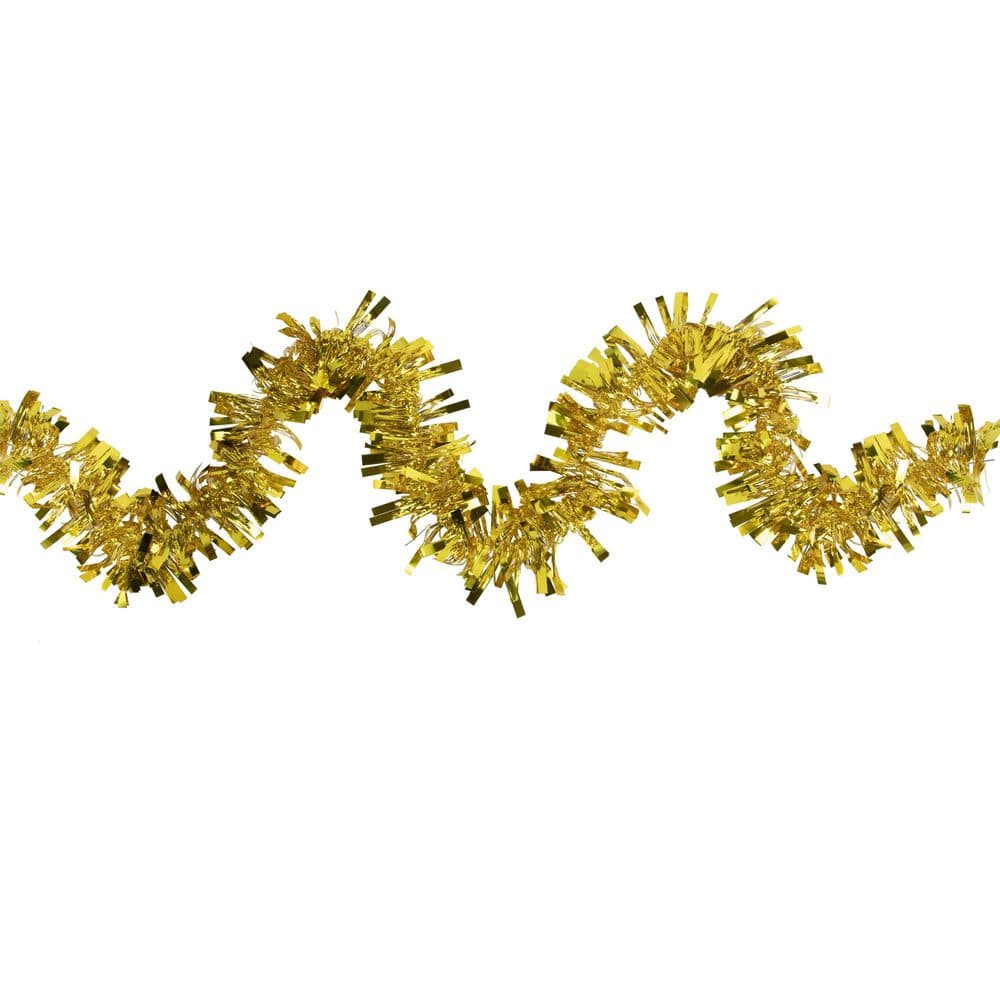 "Boa Wide Cut Tinsel Commercial Christmas Garland - 50' x 3"" - Gold - Unlit" price history on PriceWatchPro