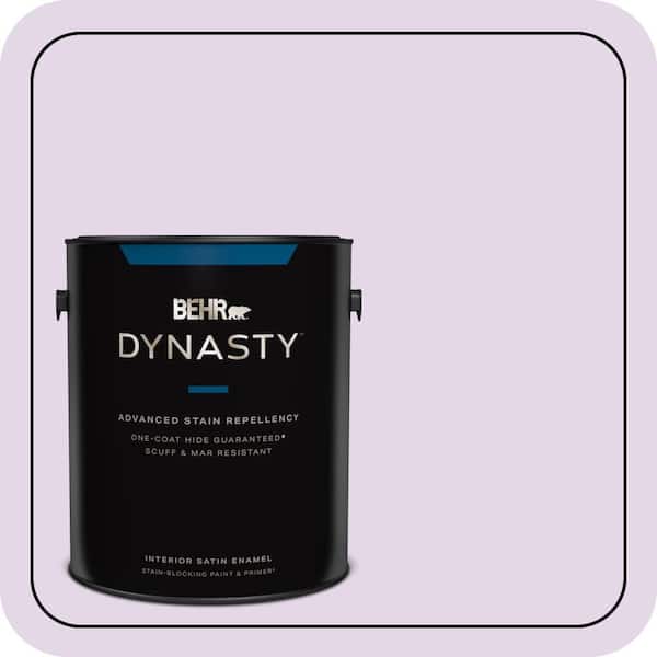 BEHR DYNASTY 1 gal. #660A-2 Chateau Rose Satin Enamel Interior Stain-Blocking Paint and Primer