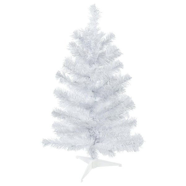 24 in. White Balsam Pine Mini Artificial Christmas Tree-Unlit
