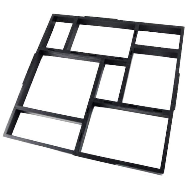 20 x 20 x 1.8 Plus Size Concrete Path Maker Molds Reusable Stepping Stone Paver for Garden Lawn Patio DIY Walkway 8-Grid