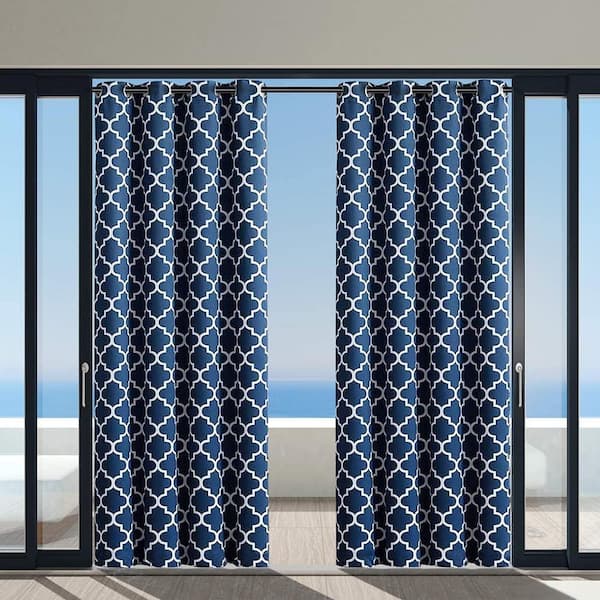 Pro Space 50 in. x 120 in. Outdoor Curtain Privacy for Patio Waterproof Fade Resistant