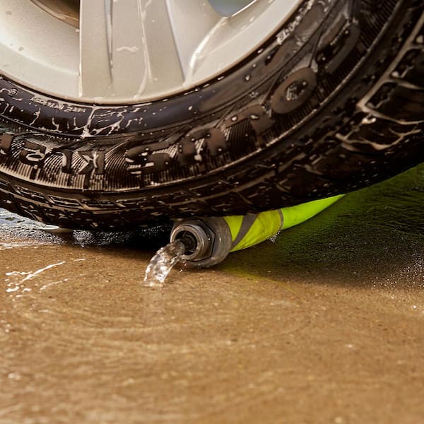 Color Series 5/8 in. x 10 ft. 3/4 in. 11-1/2 GHT Fittings Garden Lead-in Hose with SwivelGrip