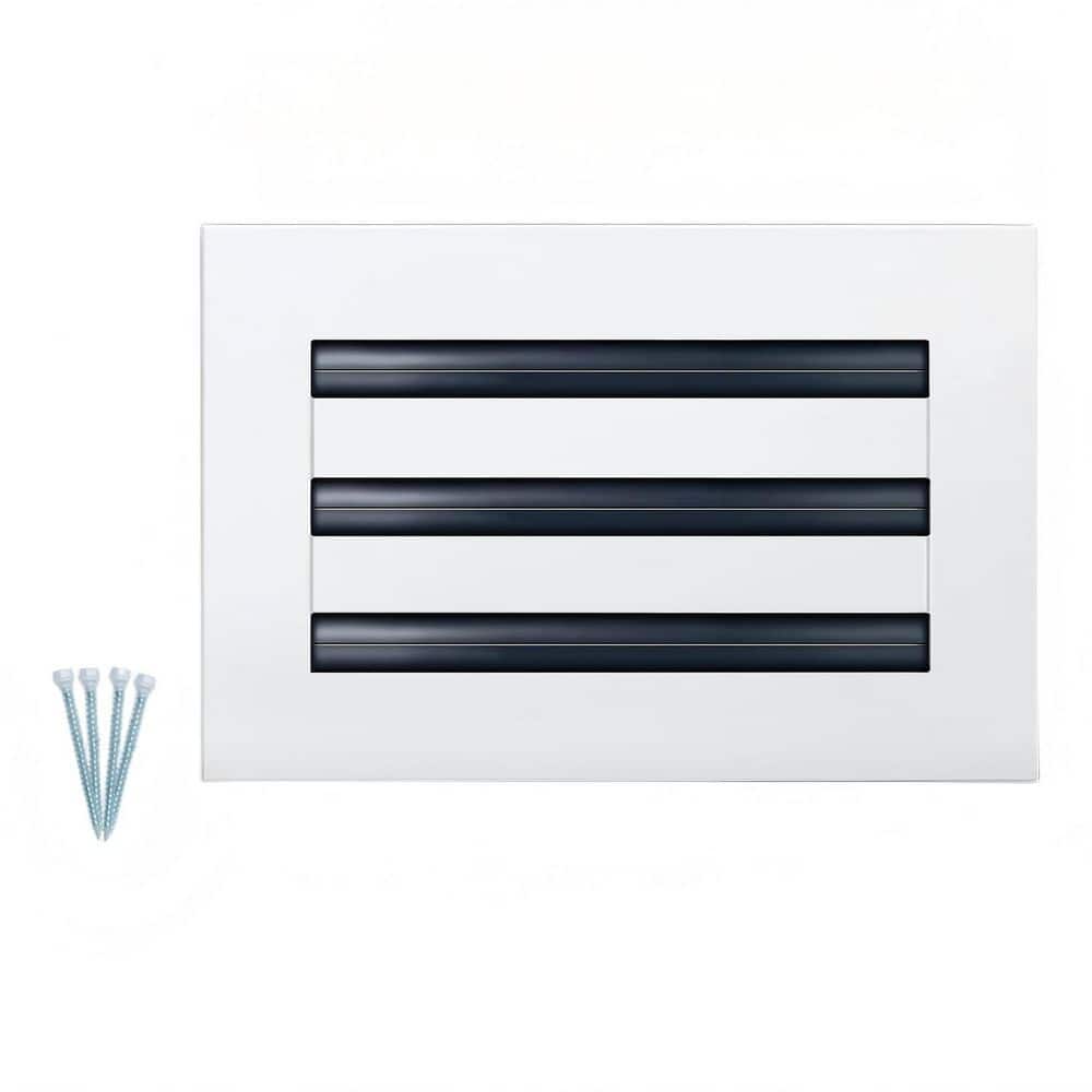 10 in. x 6 in. Decorative Air Vent Register Grille Linear Slot Diffuser, HVAC Vent Cover for Ceiling Wall Floor in White price history on PriceWatchPro