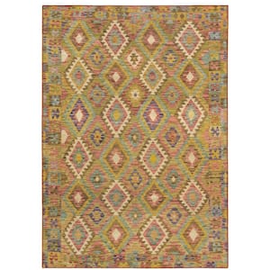 Maya Southwest Multi-Colored 3 ft. 6 in. x 5 ft. 6 in. Area Rug
