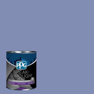 1 qt. PPG1167-5 Skysail Blue Satin Interior/Exterior Paint Low VOC