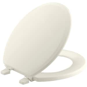 OpenBox Bemis 1240200346 Eljer Emblem Plastic Round Toilet Seat Biscuit/Linen 