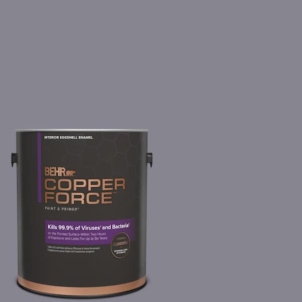 COPPER FORCE 1 gal. #MQ5-03 Old Amethyst Eggshell Enamel Virucidal and Antibacterial Interior Paint & Primer