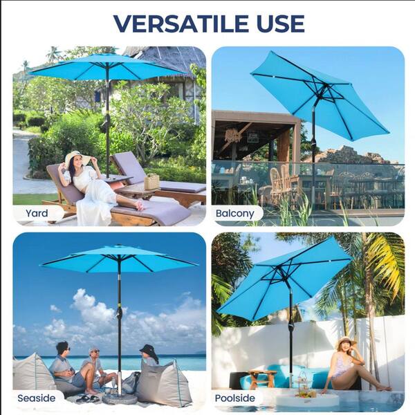 inground patio umbrella 8' x 8' Saville Square | Umbrellas saving umbrella base PURPLE LEAF Patio Umbrella Base
