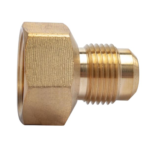 LTWFITTING 1/2 in. OD Flare x 3/4 in. FIP Brass Adapter Fitting (5-Pack)