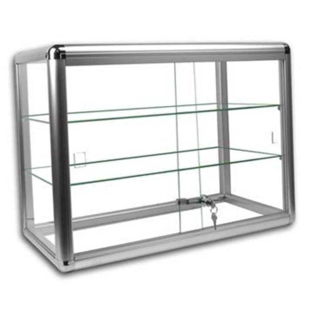 Silver Anodized Aluminum Glass Organizer Case/ Rack price history on PriceWatchPro