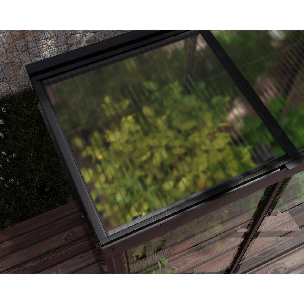 Palram Black Polycarbonate and Aluminum Mini Greenhouse