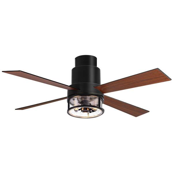 hugger 52 in ceiling fan black