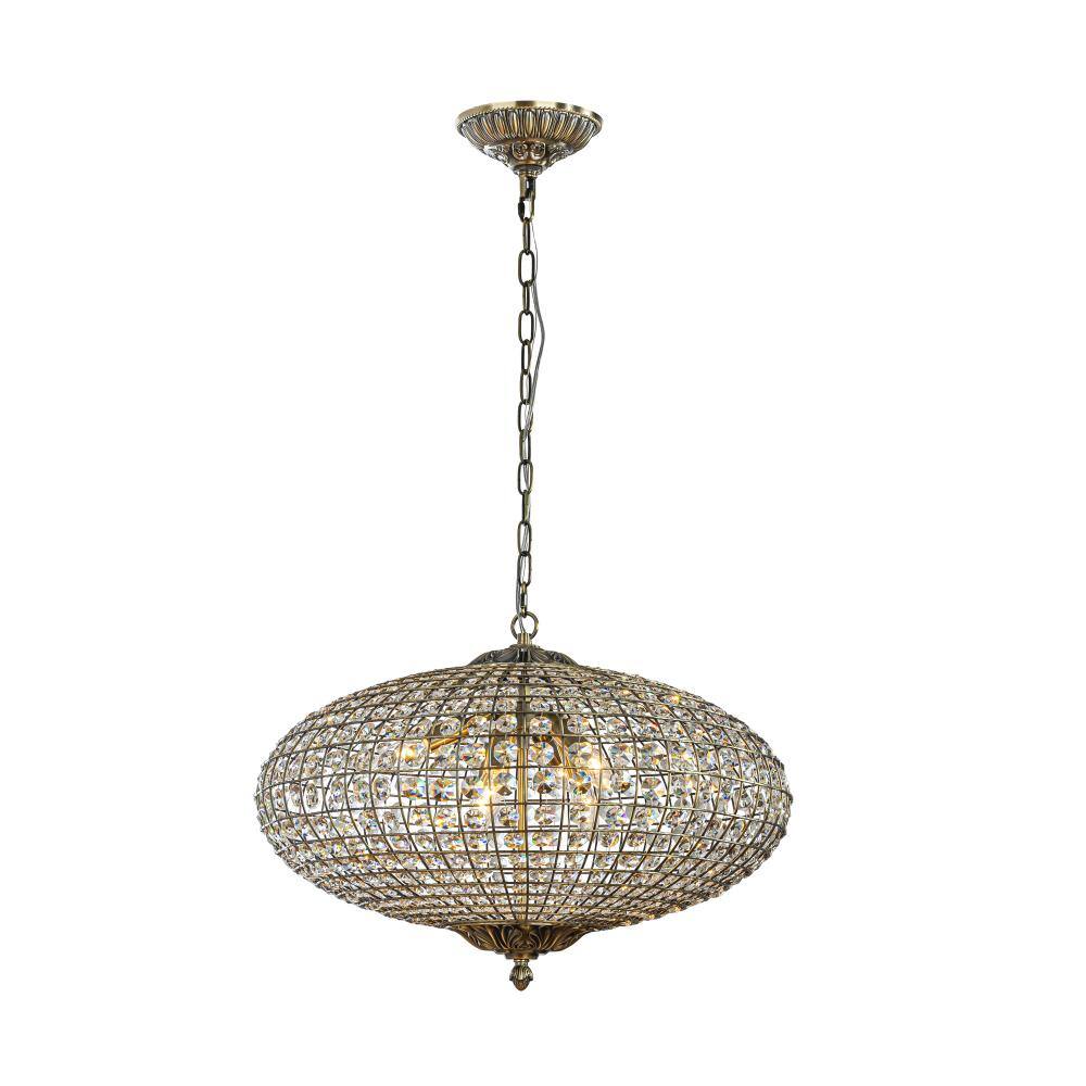 "25"" 6-Light Antique Bronze With Vintage Patina Dimmable Retro French Crystals Chandelier with Adjustable Chain" price history on PriceWatchPro