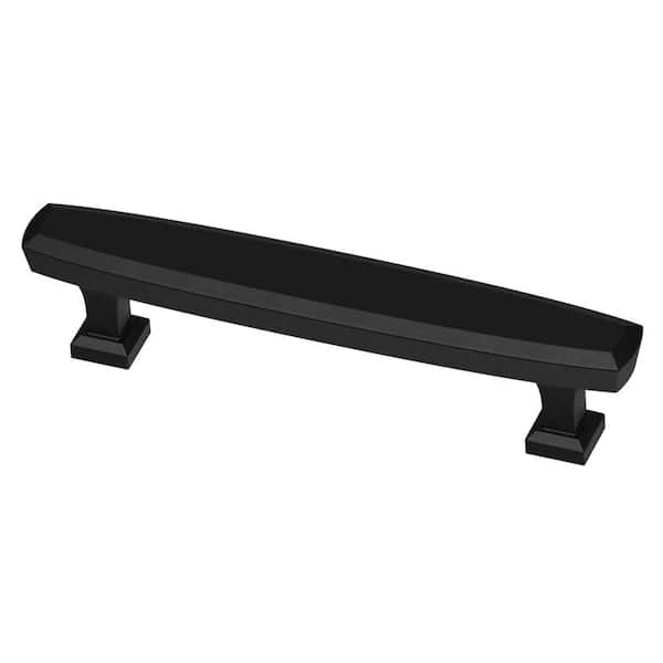 Liberty Liberty Beveled 3-3/4 in. (96 mm) Matte Black Cabinet Drawer Bar Pull