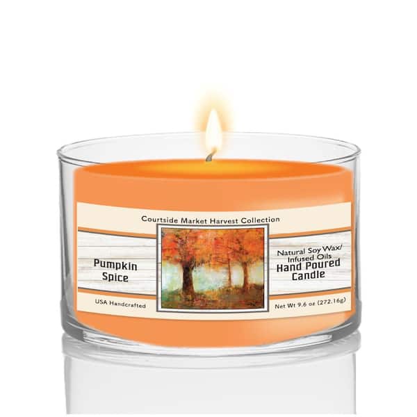 Fall Trees 9.6 oz Soy Wax Candle in Glass Jar