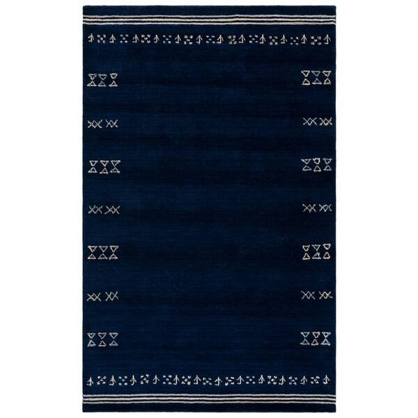 Himalaya 6 ft. x 8 ft. Navy Tribal Area Rug