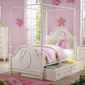 Dorothy Ivory Finish Twin Four Poster