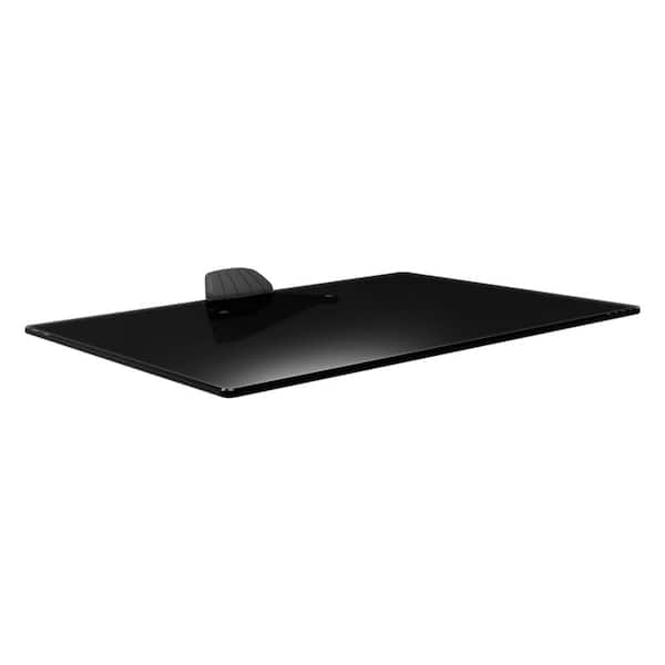 Barkan a Better Point of View Barkan A/V Glass Shelf, Black, Tempered Glass, Elegant