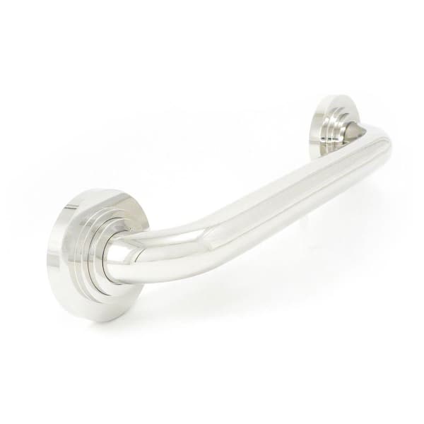 WingIts Platinum Designer Series 18 in. x 1.25 in. Grab Bar Halo in Polished Stainless Steel (21 in. Overall Length)