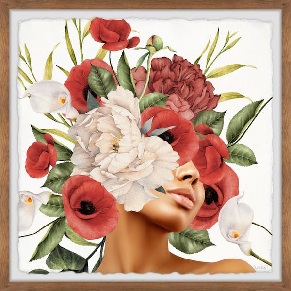 Unbranded "Colors of Poppies" by Marmont Hill Framed People Art Print 18 in. x 18 in. .