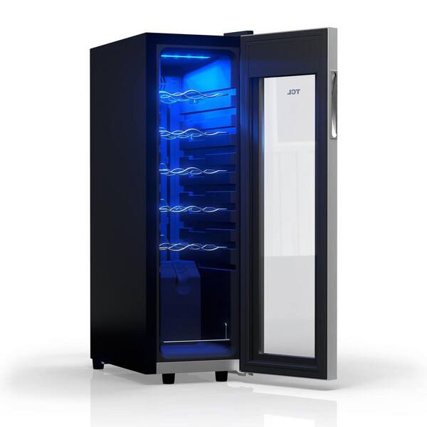 TCL Single Zone 12-Wine Bottles Stainless Look Wine Cooler