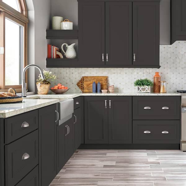 1 gal. #MQ1-35 Off Broadway Satin Enamel Interior/Exterior Cabinet, Door & Trim Paint