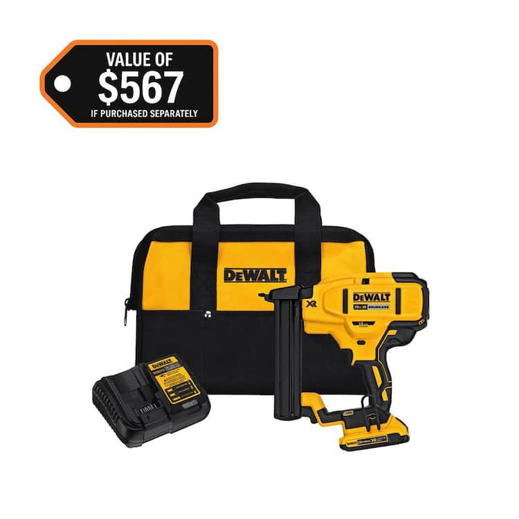 DEWALT 20V MAX XR Lithium-Ion Cordless 18-Gauge