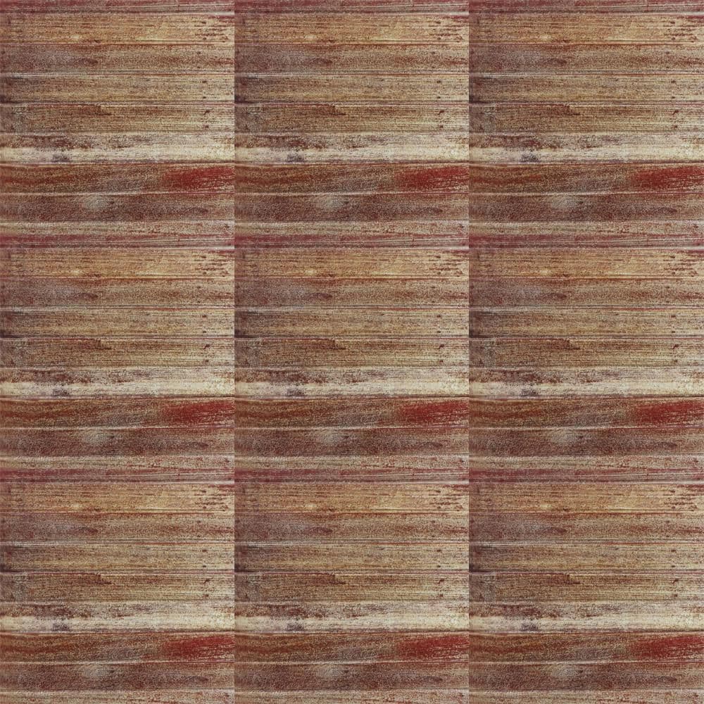 Brown Faux Wood Plank Textured PVC Ceiling Tiles, 2' x 2', Pack of 25