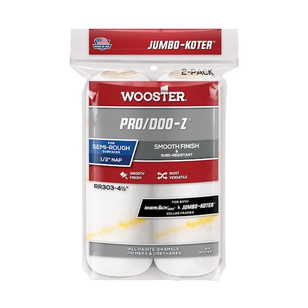 4-1/2 in. x 1/2 in. Jumbo-Koter Pro/Doo-Z High-Density Woven Roller Cover (2-Pack)