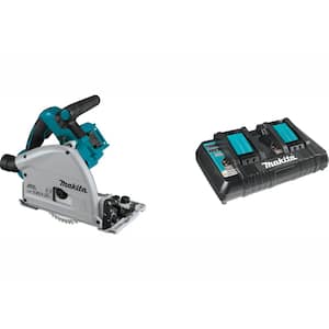 18V X2 LXT Brushless 6-1/2 in. Plunge Circular Saw with Bonus 18V LXT Dual Port Rapid Optimum Charger