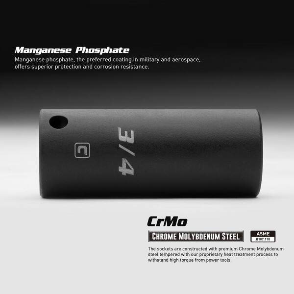 Capri Tools 1/2 in. Drive 29 mm 6-Point Metric Deep Impact Socket - image 3