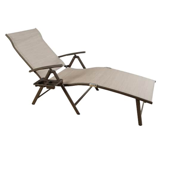 KOZYARD Cozy Foldable Aluminum Reclining Outdoor Lounge Chair (1-Pack)