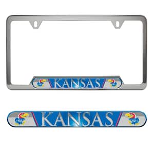 Kansas Jayhawks Embossed License Plate Frame 6.25 in. x 12.25 in.