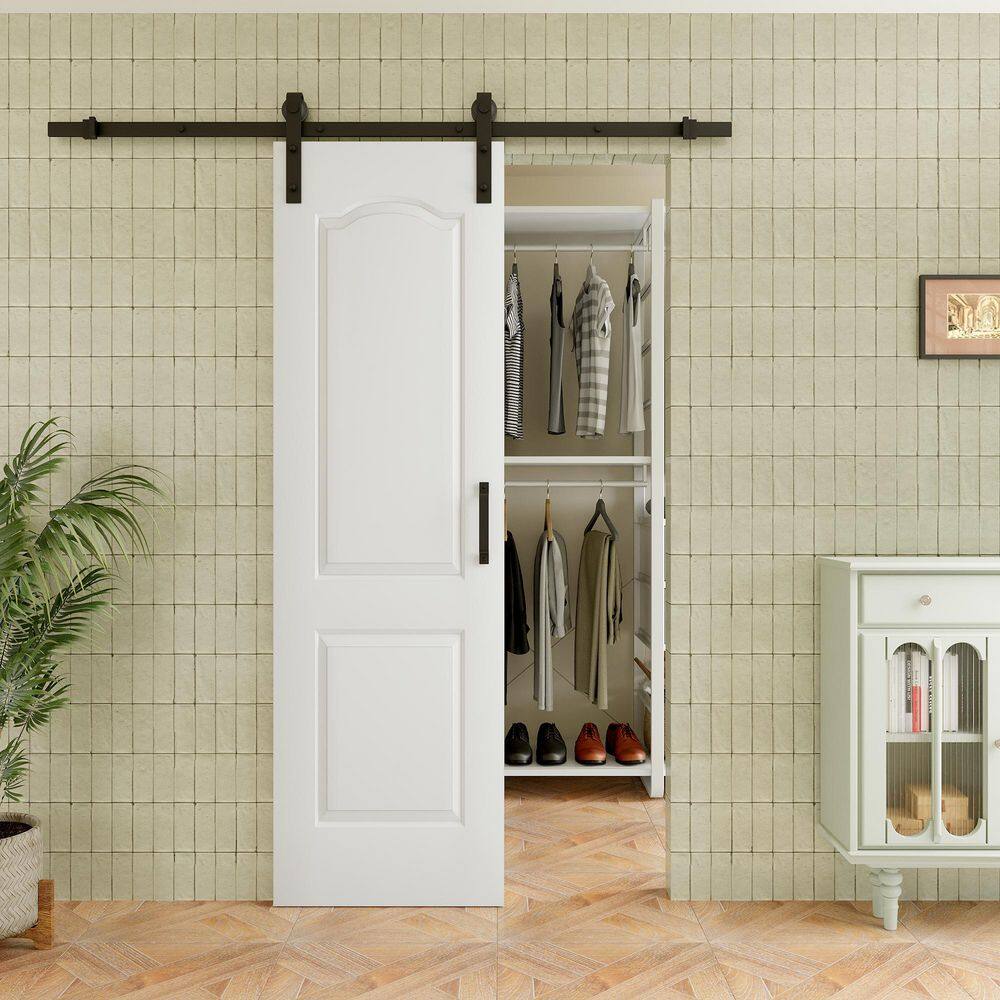 Reviews for ARK DESIGN 24 in. x 80 in. Arched 2 Panel White Primed MDF ...