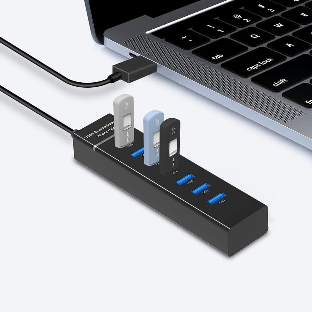 7-Port USB 3.0 Hub with 3.3 ft. Cable - Thumbnail 4
