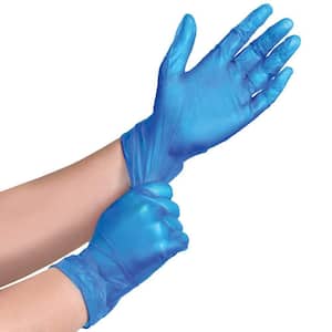 Large Blue Powder Free Standard Synthetic Glove (100-Count)
