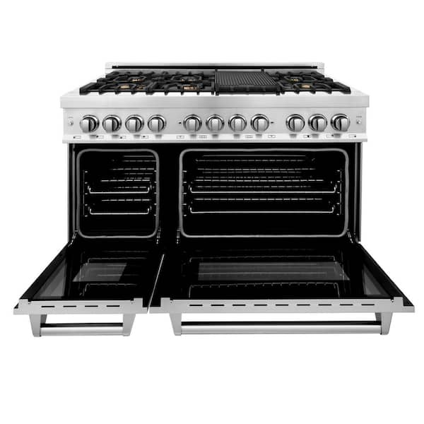 Range NEXT 48 Panorama Stainless steel - 4 induction, griddle, 2