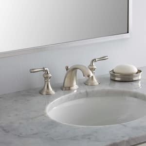 Devonshire 8 in. Widespread 2-Handle Low-Arc Bathroom Faucet in Vibrant Brushed Nickel