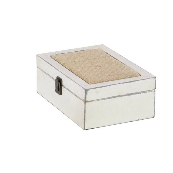 Litton Lane Rectangle Mango Wood Box with Hinged Lid (Set of 3