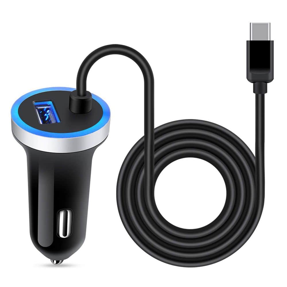 Type C Car Charger Adapter in Black w 3ft Fast Charging USB C Cable for Samsung Galaxy Google Pixel price history on PriceWatchPro