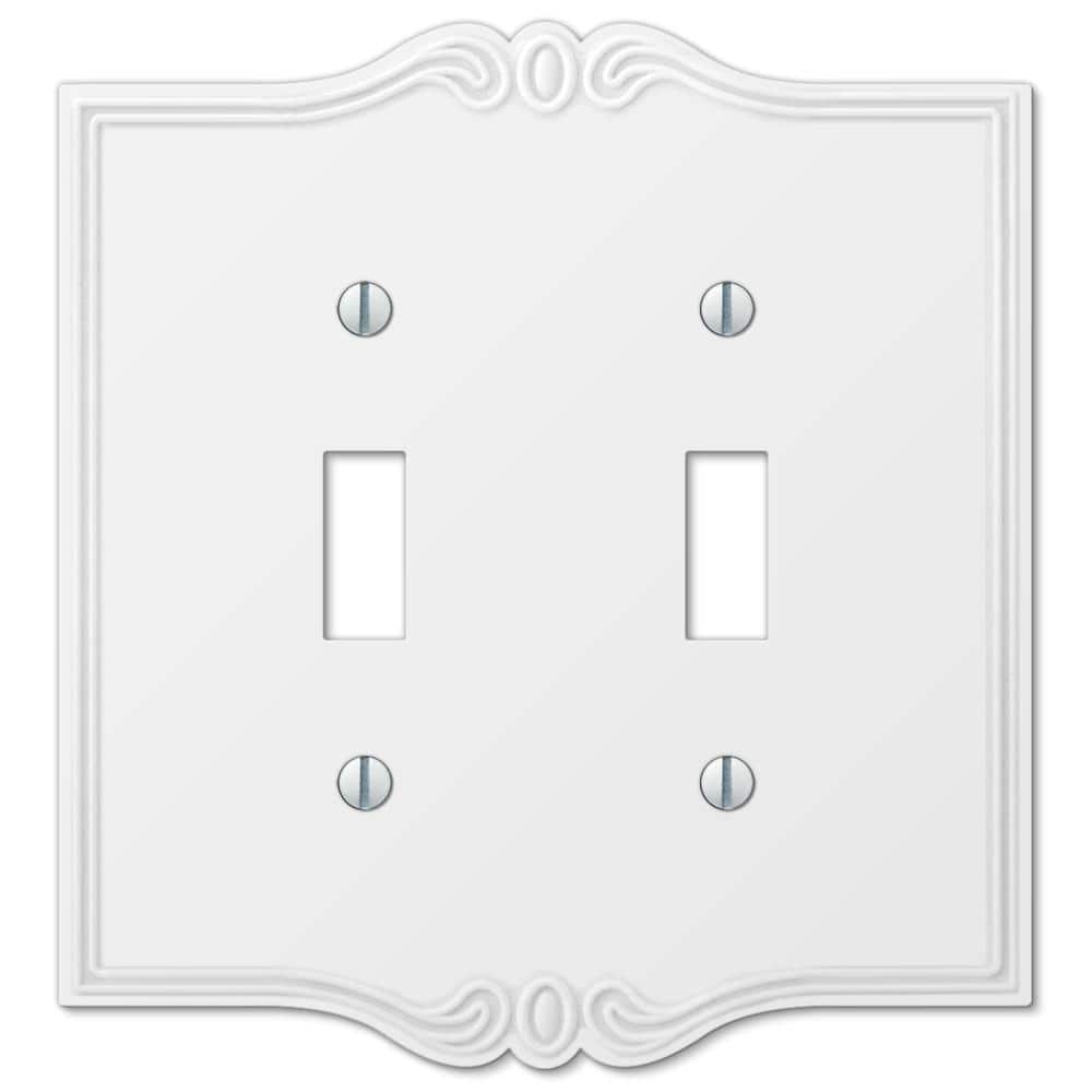 Charleston 2 Gang Toggle Composite Wall Plate - White price history on PriceWatchPro