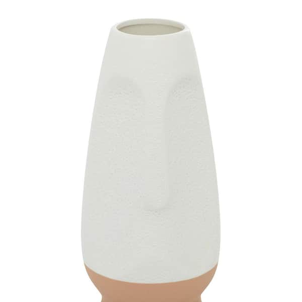 White Coastal Style Ceramic Decorative Vase