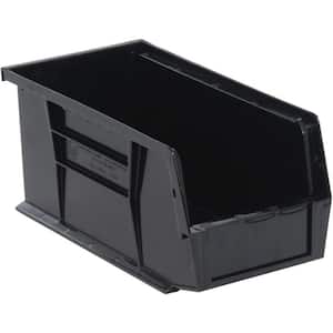Ultra Series 2.59 qt. Stack and Hang Bin in Black (12-Pack)