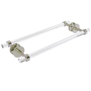 Clearview 18 in. Back to Back Shower Door Towel Bar in Polished Nickel