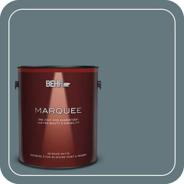 BEHR MARQUEE 1 gal. #BXC-81 Crater Lake Matte Interior Paint & Primer