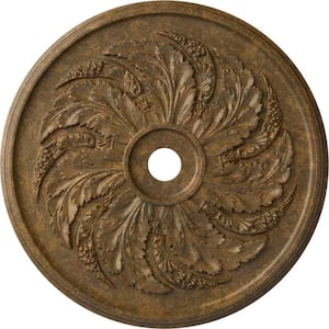 1-7/8 in. x 42-1/8 in. x 42-1/8 in. Polyurethane Sellek Ceiling Medallion, Rubbed Bronze